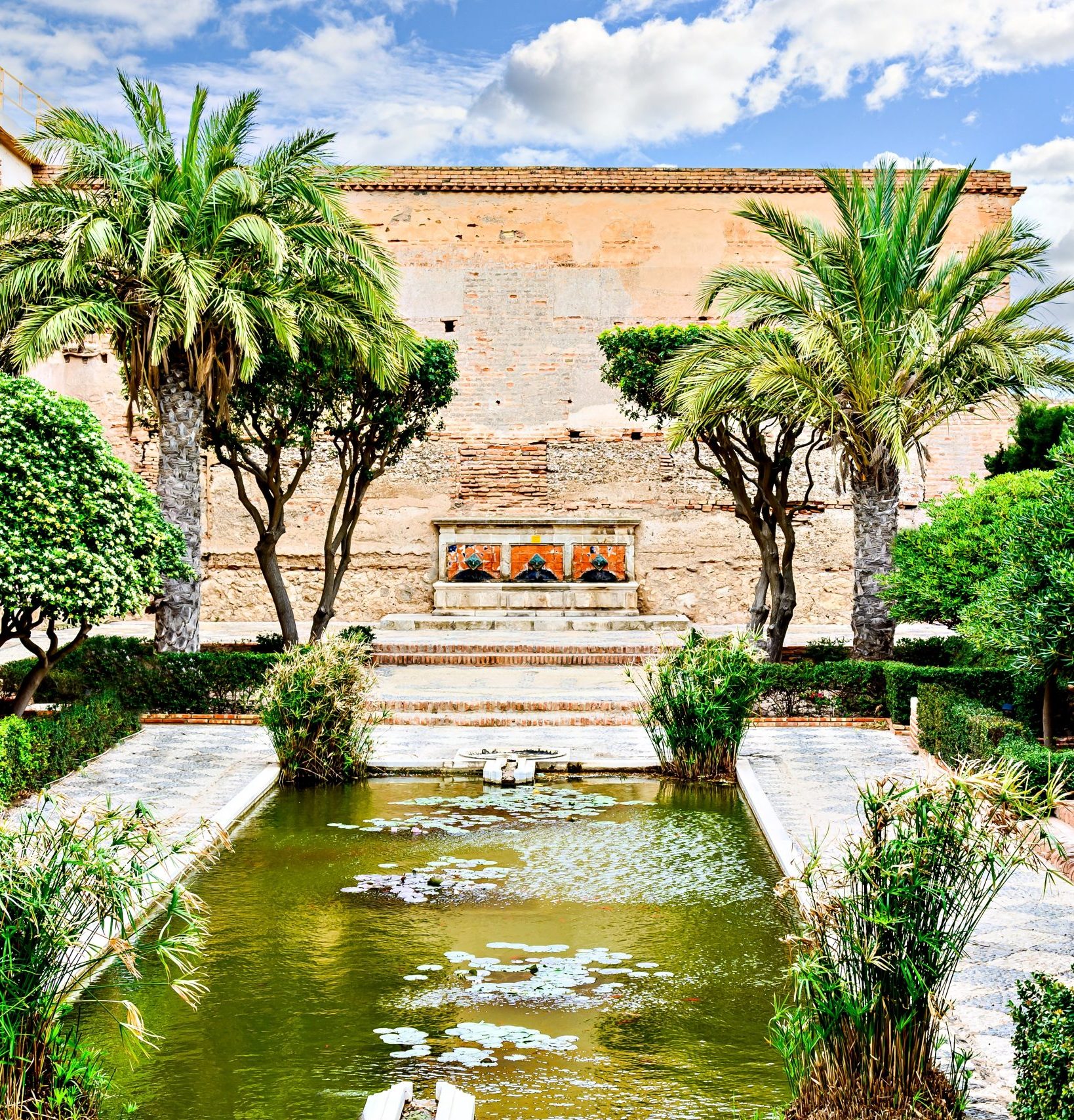 Views,Of,The,Beautiful,Monumental,Complex,Of,La,Alcazaba,In