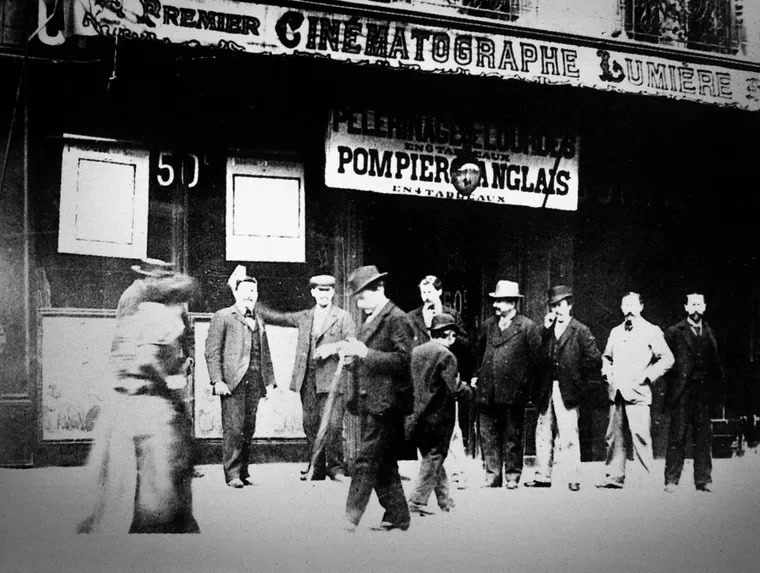 Façade of a Lumière Cinématographe theatre, where screen tourism began