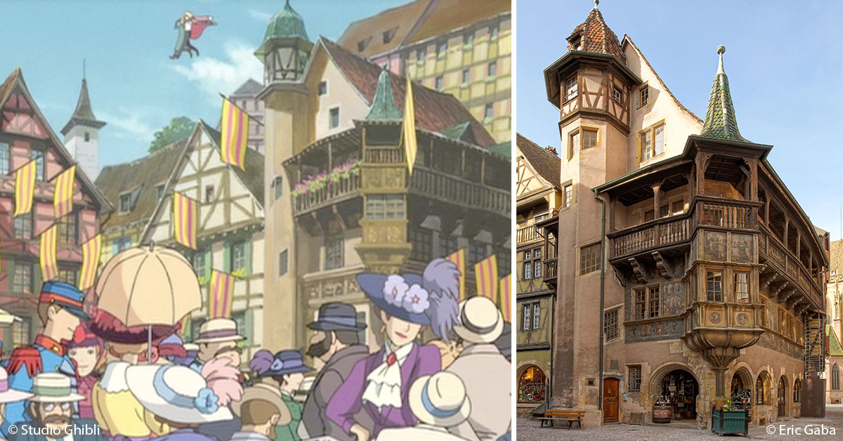 The Maison Pfister in Colmar and its double in Hayao Miyazaki’s Howl’s Moving Castle